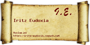 Iritz Eudoxia névjegykártya